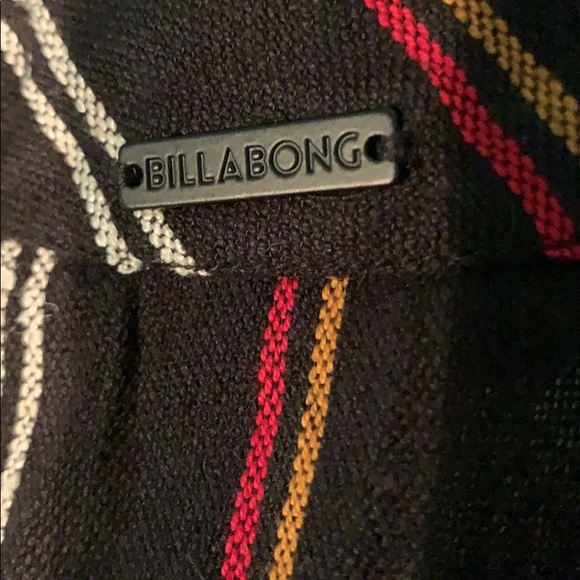 Billabong striped open jacket tie shirt/cover-up - Picture 7 of 7